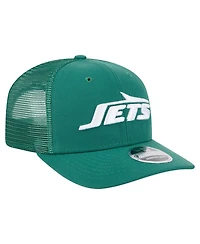 New Era Men's Green New York Jets Team Collection 9SEVENTY Stretch-Snap Adjustable Hat