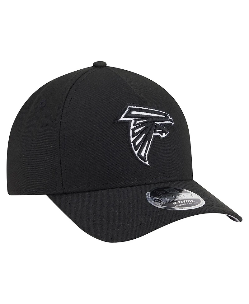 New Era Men's Black Atlanta Falcons Team Collection 9FORTY M-Crown A-Frame Adjustable Hat