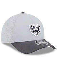 New Era Men's Gray/Graphite Chicago Bears 2025 Nfl Training Camp A-Frame 9FORTY Adjustable Hat