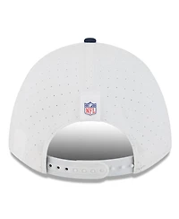 New Era Men's White/Navy New England Patriots 2025 Nfl Training Camp A-Frame 9FORTY Adjustable Hat