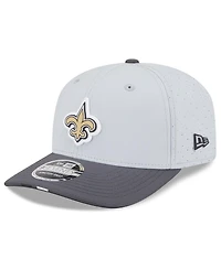 New Era Men's Gray/Graphite New Orleans Saints 2025 Nfl Training Camp 9SEVENTY Adjustable Hat