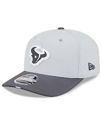 New Era Men's Gray/Graphite Houston Texans 2025 Nfl Training Camp 9SEVENTY Adjustable Hat