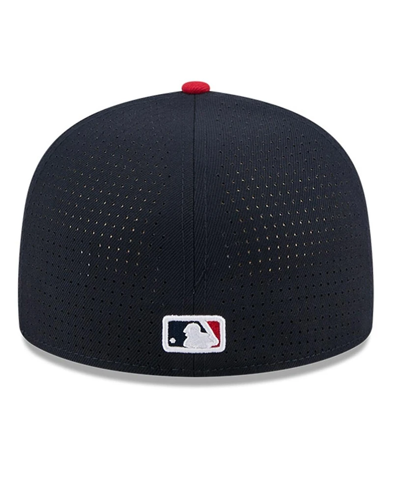 New Era Men's Navy/Red Atlanta Braves 2025 Mlb All-Star Game Side Patch 59FIFTY Fitted Hat