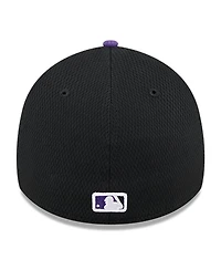 New Era Men's Black/Purple Colorado Rockies 2025 Mlb All-Star Game 39THIRTY Flex Hat