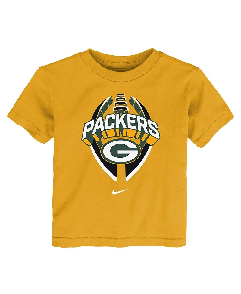 Nike Toddler Gold Green Bay Packers Icon Legend T-Shirt