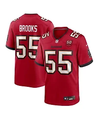 Nike Men's Derrick Brooks Red Tampa Bay Buccaneers 50th Anniversary Game Jersey