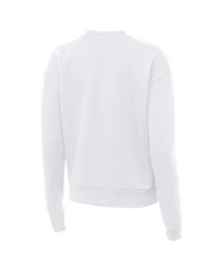 Antigua Women's White Detroit Lions Victory Pullover Sweatshirt