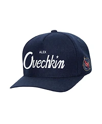 Mitchell & Ness Men's Alexander Ovechkin Navy Washington Capitals All Time Goals Pro Crown Adjustable Hat
