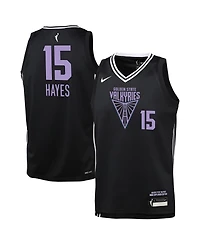 Nike Big Boys and Girls Tiffany Hayes Eclipse Black Golden State Valkyries Explorer Edition Player Jersey