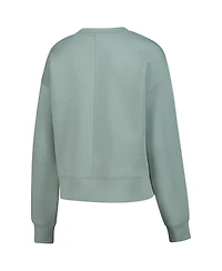 LevelWear Women's Green Uswnt Luxe Sponge Tri-Blend Pullover Sweatshirt