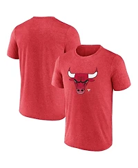 Fanatics Men's Heather Red Chicago Bulls Iconic Overtime T-Shirt