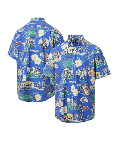 Reyn Spooner Men's Royal Los Angeles Rams Scenic Button-Down Shirt