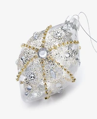 Holiday Lane Jeweled Classics Glass Drop Ornament, Macy's Exclusive