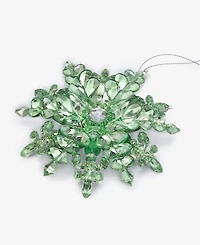 Holiday Lane Enchanted Emerald Green Snowflake Ornament, Macy's Exclusive