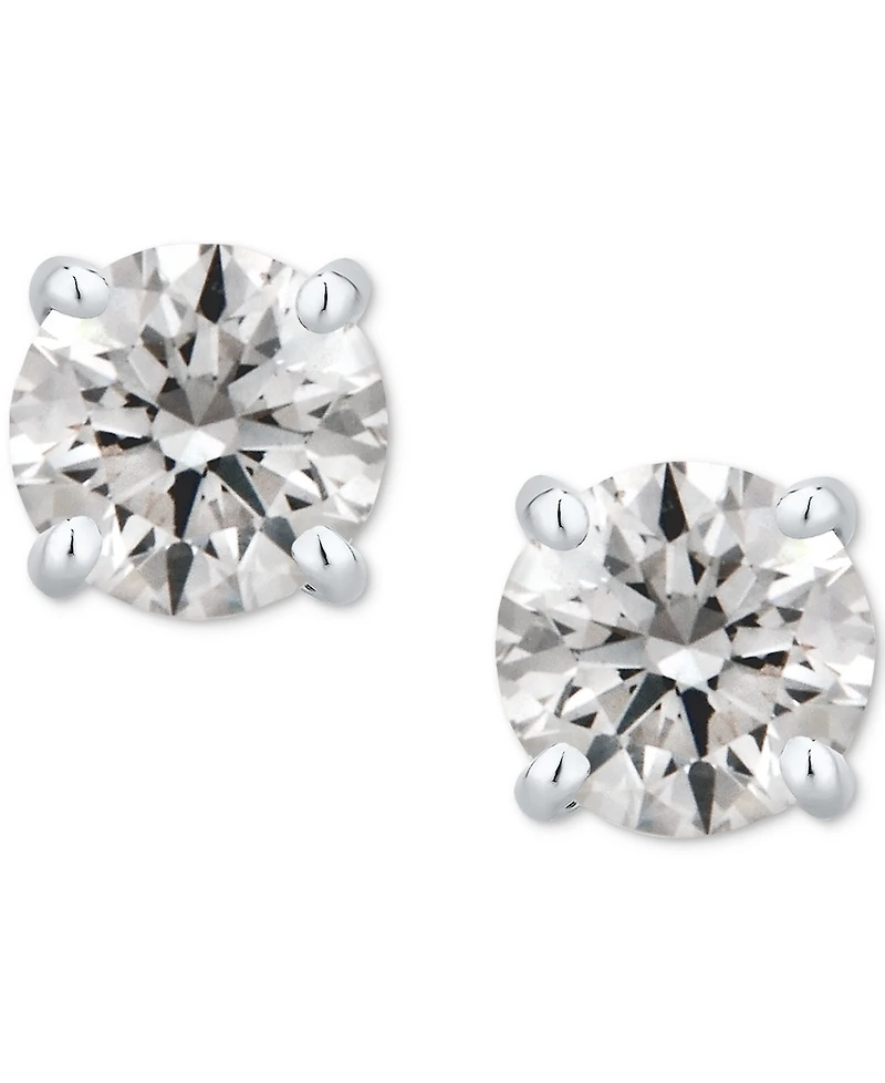 Gia Certified Diamond Stud Earrings (3/4 ct. t.w.) in 14k White Gold