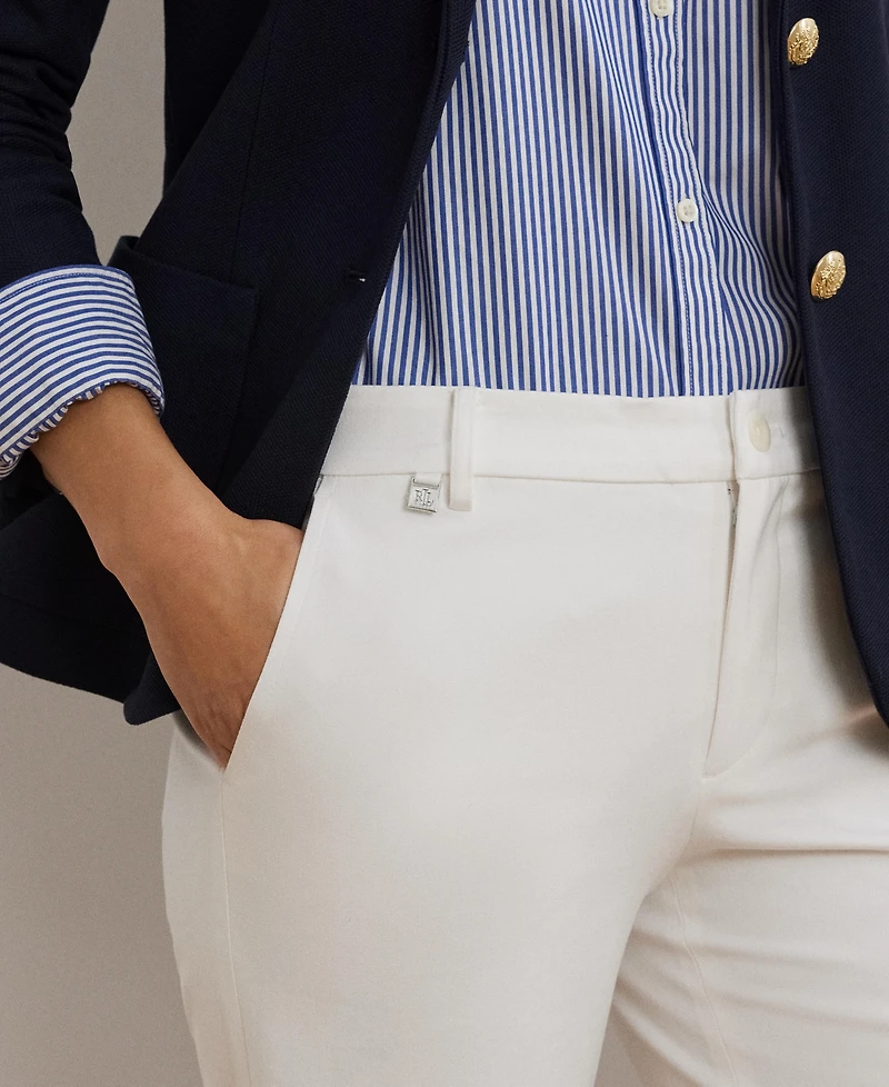 Lauren Ralph Twill Stretch Bermuda Shorts
