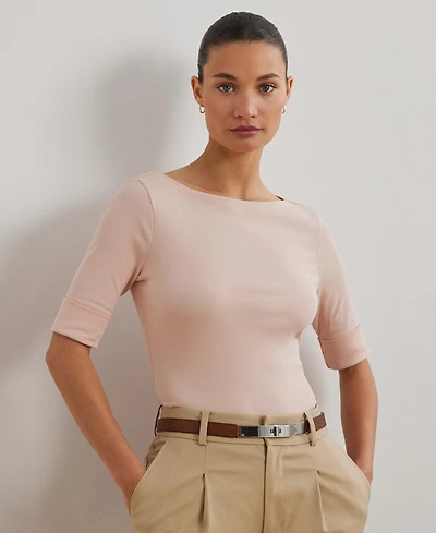 Lauren Ralph Stretch Boatneck Top