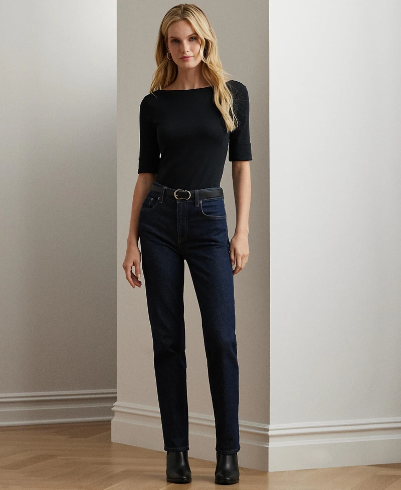 Lauren Ralph Stretch Boatneck Top