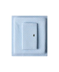 Lacoste Mini Geo Logo 200-Thread Count Cotton 3-Pc. Sheet Set, Twin
