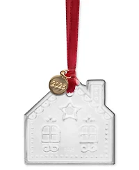 Orrefors 2025 Annual Holiday Gingerbread House Ornament