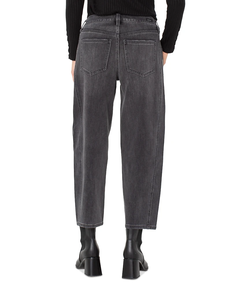 Liverpool Los Angeles Women's Mid-Rise Barrel-Leg Jeans