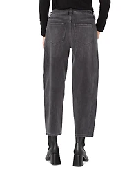 Liverpool Los Angeles Women's Mid-Rise Barrel-Leg Jeans