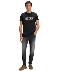 Boss by Hugo Men's Logo Artwork Cotton-Jersey T-Shirt