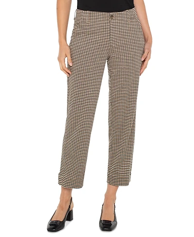 Liverpool Los Angeles Women's Mid-Rise Jacquard Utility Pants