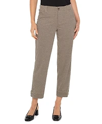Liverpool Los Angeles Women's Mid-Rise Jacquard Utility Pants