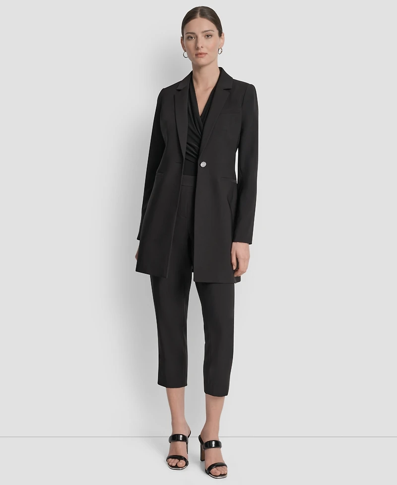 Dkny Women's Single-Button Long-Sleeve Blazer, Regular & Petite