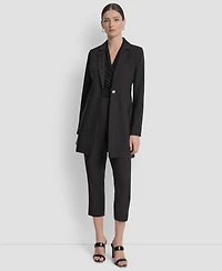 Dkny Women's Single-Button Long-Sleeve Blazer, Regular & Petite
