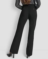 Dkny Women's Modern Fit Flat-Front Trousers