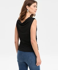 I.n.c. International Concepts Women's Cowl-Neck Sleeveless Top, Macy's Exclusive
