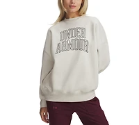 Under Armour Women's Rival Fleece Oversized Varsity Sweatshirt
