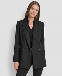 Dkny Women's Double-Breasted Basket-Weave Jacket