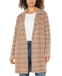 Liverpool Los Angeles Women's Long-Sleeve Open-Front Sweater Coat