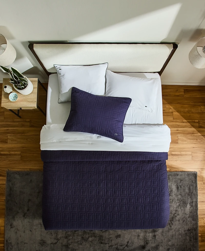 Lacoste Logo Cotton 2-Pc. Quilt Set, Twin