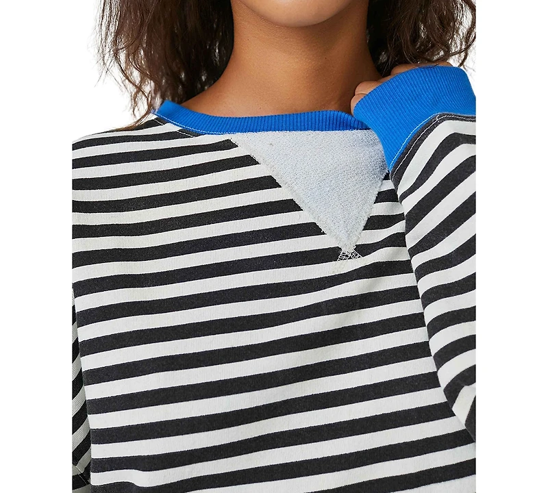 Free People Women's Classic Striped Crewneck Top
