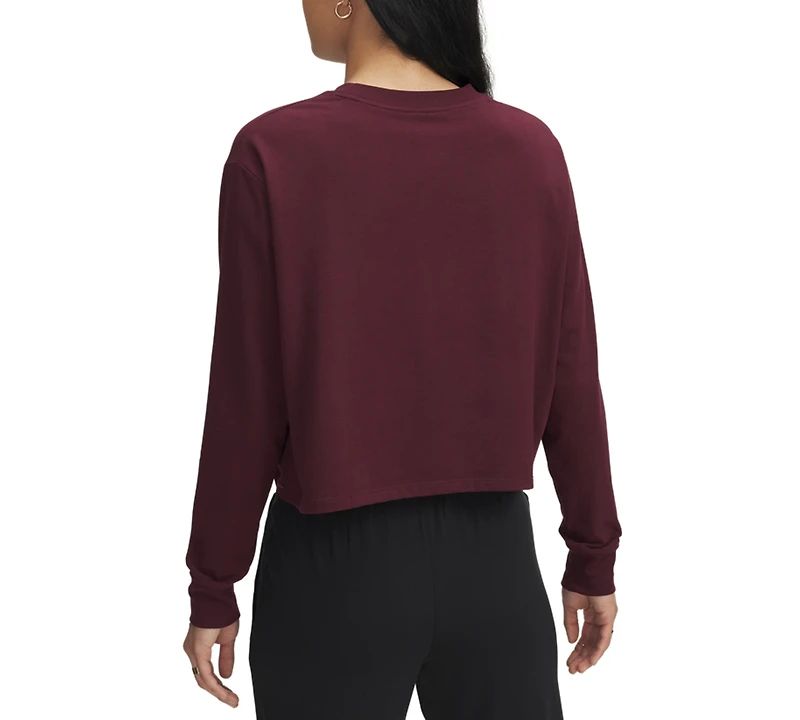 Under Armour Women's Active Campus Boxy Cropped Long-Sleeve T-Shirt