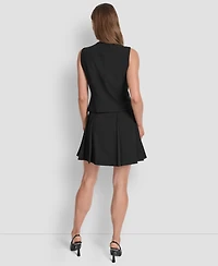 Dkny Women's Two-Button Asymmetric Vest