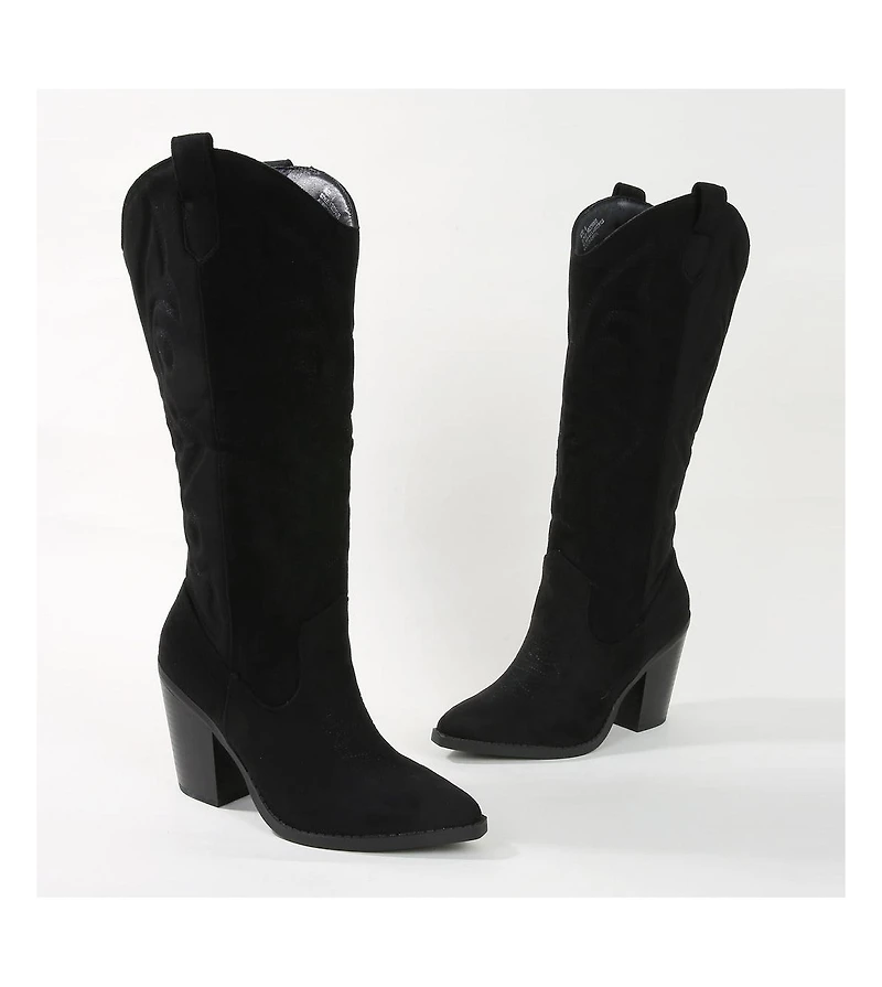 Berness Arizona Faux Suede Western Boot
