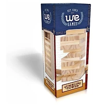 We Games Mini Wooden Blocks Stacking Tower Game