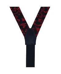 Trafalgar Christian the Romantic Brocade Silk Button End Suspenders