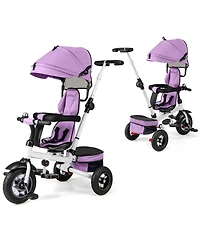 Gymax Toddler 5-in-1 Folding Trike 1-5 Years Old w/ Safety Harness Storage