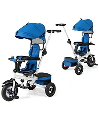 Gymax Toddler 5-in-1 Folding Trike 1-5 Years Old w/ Safety Harness Storage