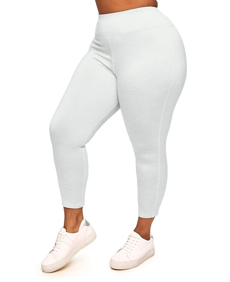 Adore Me Plus Haley High-waist Heather Fleece 7/8 Legging