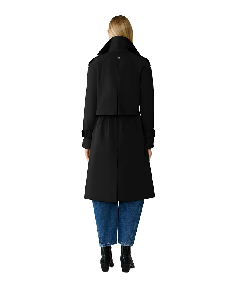 Soia & Kyo Women's Becky-l Long Trench Coat