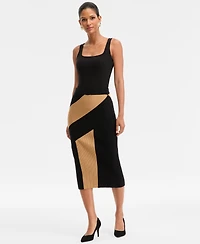 I.n.c. International Concepts Women's Asymmetric-Patchwork Skirt, Macy's Exclusive