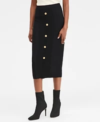 I.n.c. International Concepts Women's Button Sweater Skirt, Macy's Exclusive