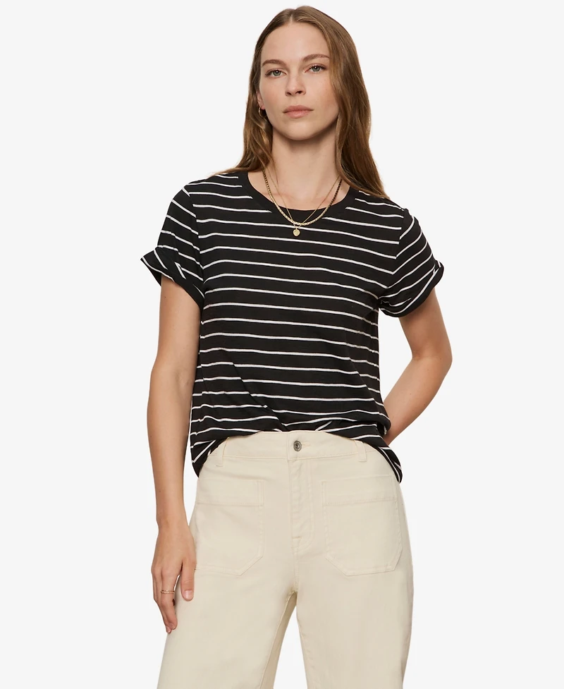 Sanctuary Women's Perfect Crewneck Cotton Short-Sleeve T-Shirt